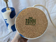 Load image into Gallery viewer, Blue and white lamp base 2