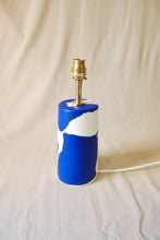 Load image into Gallery viewer, Blue and white lamp base 2