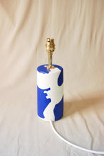 Load image into Gallery viewer, Blue and white lamp base 2