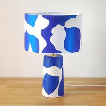 Load image into Gallery viewer, Blue and white lamp base 2