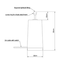 Load image into Gallery viewer, Blue and white lamp base 1