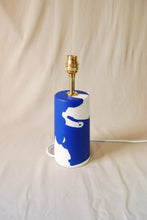 Load image into Gallery viewer, Blue and white lamp base 1

